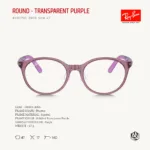 Ray-Ban Junior Round RY1625D Eyeglasses Size 47 กรอบแว่นสายตาเด็ก ทรงกลม - Image 6