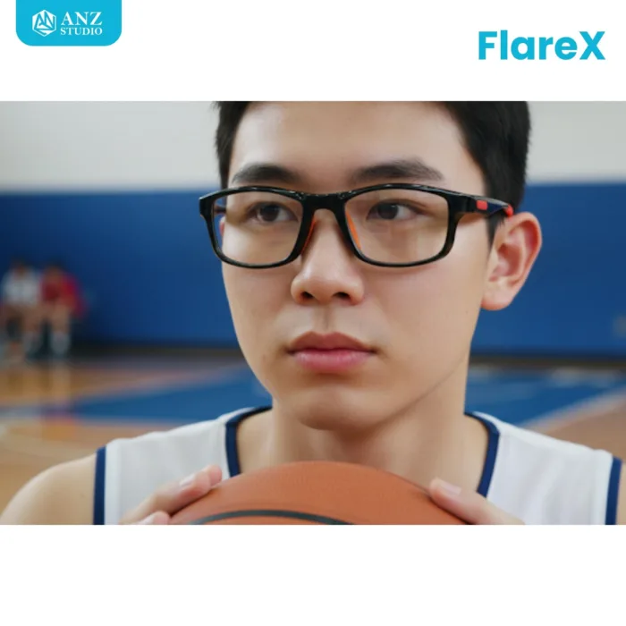 FlareX กรอบแว่นตากีฬาทรงสปอร์ต เปลี่ยนเลนส์ค่าสายตาได้ - Image 6