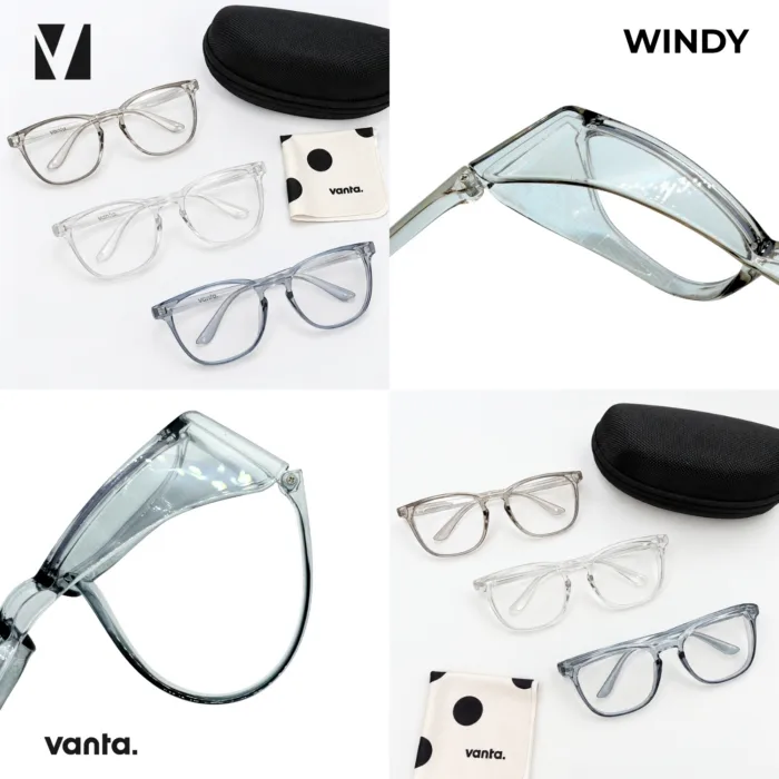 แว่นกรองแสงสีฟ้า vanta. WINDY Anti-Fog กันลม ป้องกันฝุ่น PM2.5 - Image 4