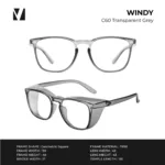 แว่นกรองแสงสีฟ้า vanta. WINDY Anti-Fog กันลม ป้องกันฝุ่น PM2.5 - Image 3