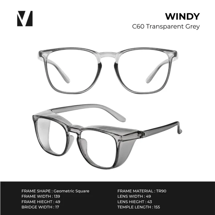แว่นกรองแสงสีฟ้า vanta. WINDY Anti-Fog กันลม ป้องกันฝุ่น PM2.5 - Image 3