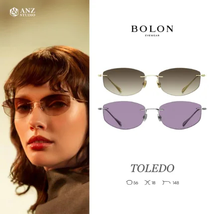 แว่นตา BOLON TOLEDO BV1050 – ทรง Irregular ไร้กรอบ ดีไซน์มินิมอลร่วมสมัย