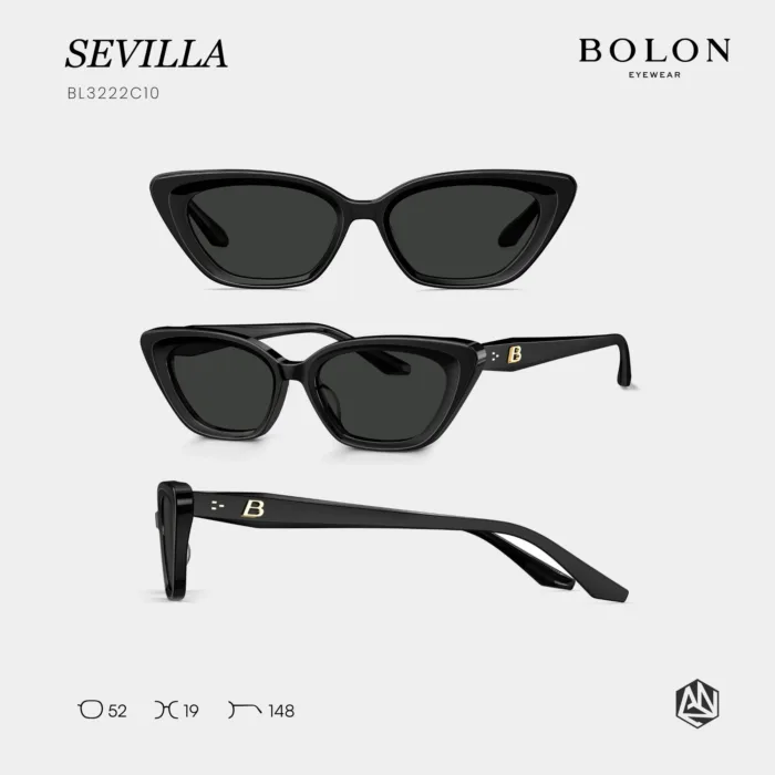 แว่นตา BOLON SEVILLA BL3222 – ทรง Cat-eye หรูหรา โมเดิร์น พร้อมเลนส์กันแดดในตัว - Image 7