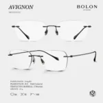 แว่นตา BOLON AVIGNON BR1000 – ทรง Irregular ไร้ขอบ มินิมอล น้ำหนักเบา - Image 2