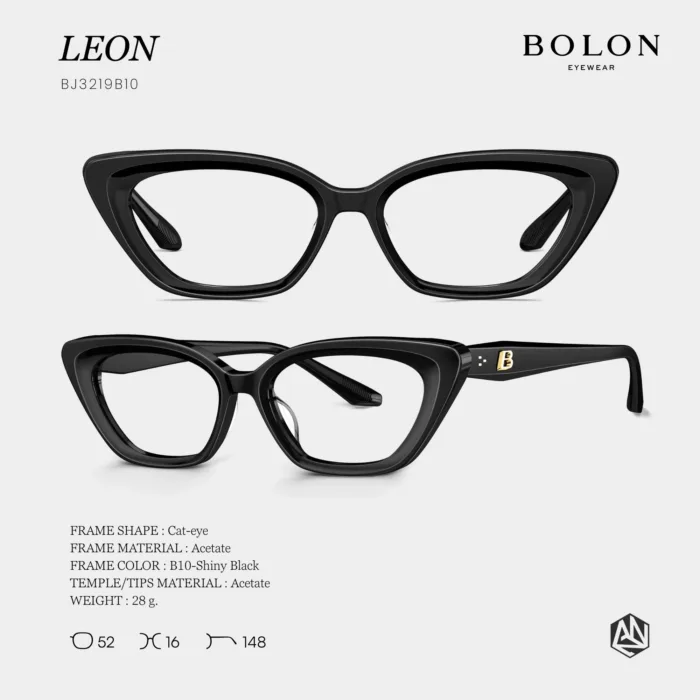 แว่นตา BOLON LEON BJ3219 – ทรง Cat-eye สไตล์เฟมินีนสุดคลาสสิก - Image 2