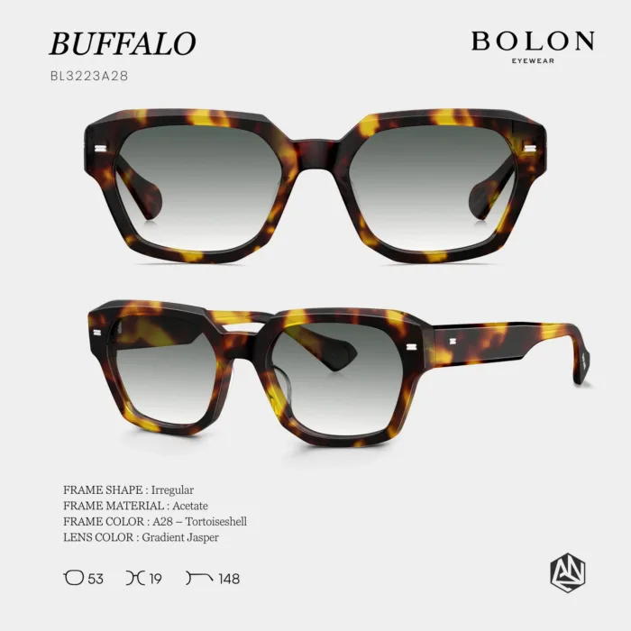 แว่นตา BOLON BUFFALO BL3223 – ทรง Irregular ดีไซน์โดดเด่นเฉียบคม - Image 4