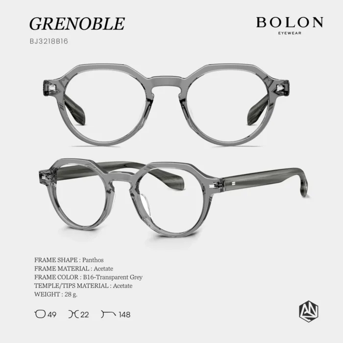 แว่นตา BOLON GRENOBLE BJ3218 – ทรง Panthos เรียบหรู เบาแต่มีสไตล์ UNISEX - Image 4