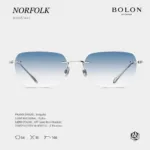 แว่นตา BOLON NORFOLK BV1051 – แว่นกันแดดไร้กรอบทรง Irregular ดีไซน์มินิมอลเฉียบคม - Image 5