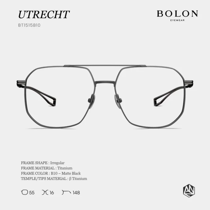 แว่นตา BOLON UTRECHT BT1515 – ทรง Irregular เสริมลุคมั่นใจ เรียบเท่สไตล์โมเดิร์น - Image 5