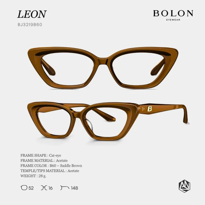 แว่นตา BOLON LEON BJ3219 – ทรง Cat-eye สไตล์เฟมินีนสุดคลาสสิก - Image 4
