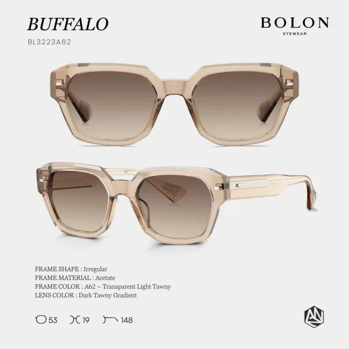 แว่นตา BOLON BUFFALO BL3223 – ทรง Irregular ดีไซน์โดดเด่นเฉียบคม - Image 5