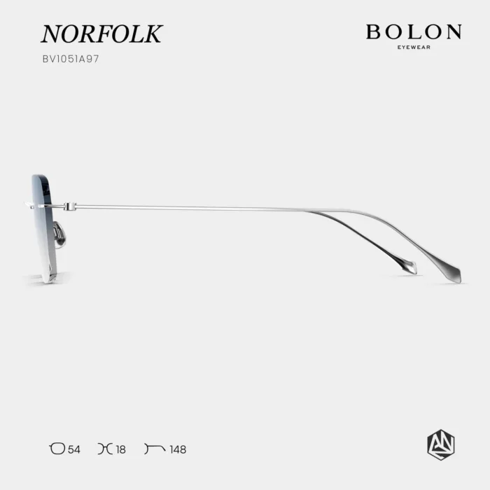 แว่นตา BOLON NORFOLK BV1051 – แว่นกันแดดไร้กรอบทรง Irregular ดีไซน์มินิมอลเฉียบคม - Image 7
