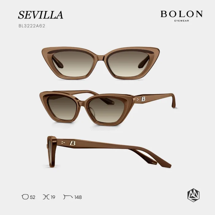 แว่นตา BOLON SEVILLA BL3222 – ทรง Cat-eye หรูหรา โมเดิร์น พร้อมเลนส์กันแดดในตัว - Image 6