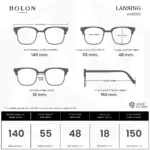 แว่นตา BOLON LANSING BA6066 – ทรง Butterfly สวยหวาน เรียบหรูสไตล์โมเดิร์น - Image 8