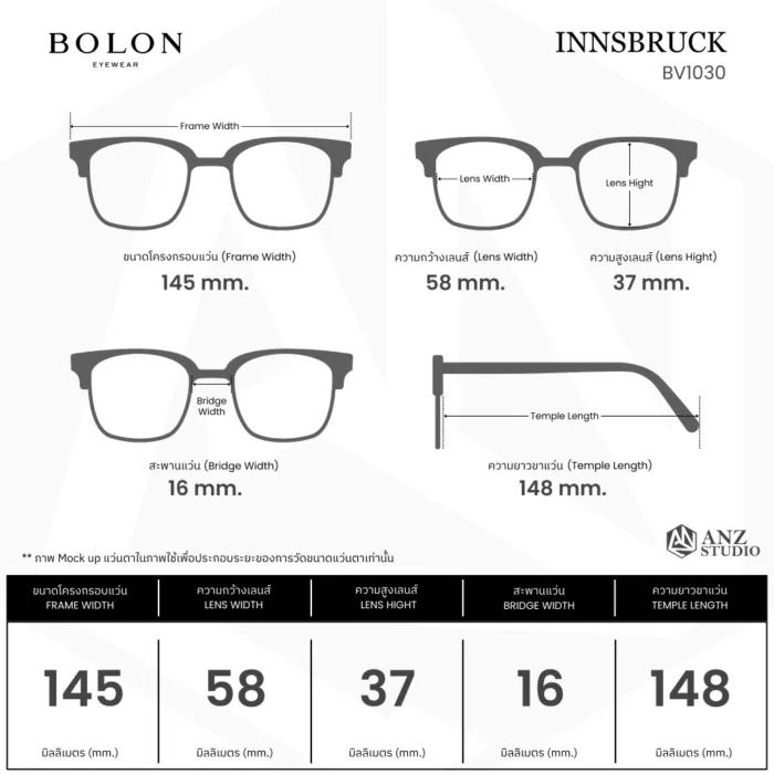 แว่นตา BOLON INNSBRUCK BV1030 – ทรง Cat-eye สไตล์เรโทรหรูหราทันสมัย - Image 9