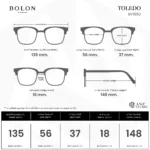 แว่นตา BOLON TOLEDO BV1050 – ทรง Irregular ไร้กรอบ ดีไซน์มินิมอลร่วมสมัย - Image 8