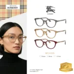 กรอบแว่นตา BURBERRY รุ่น BE2435D ทรง Phantos ขาแว่นลาย Burberry Check ของแท้ รับประกัน 2 ปี