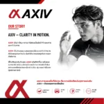 AXIV FLEXPRO แว่นตากีฬาดีไซน์ทรงสปอร์ตแบบ Full Rim พร้อมโครงกรอบโค้งโอบรับใบหน้า  ตัดเลนส์สายตาได้ - Image 7