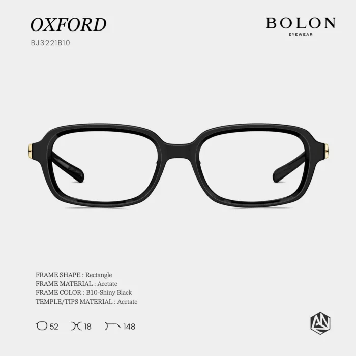 แว่นตา BOLON OXFORD BJ3221 – ทรง Rectangle เรียบเฉียบ สไตล์โมเดิร์น - Image 2