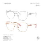 กรอบแว่นตา SWAROVSKI รุ่น SK1034 ทรง Cat Eye ประดับคริสตัล 3 เม็ด ของแท้ รับประกัน 2 ปี - Image 2