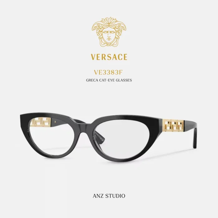กรอบแว่นตา VERSACE รุ่น VE3383F ทรง Cat Eye พร้อมขาโลหะลาย Greca ของแท้ รับประกัน 2 ปี - Image 2