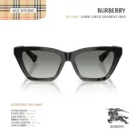 แว่นกันแดด BURBERRY รุ่น BE4468F ทรง Cat Eye ลาย Burberry Check Gradient ของแท้ รับประกัน 2 ปี - Image 3