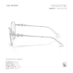 กรอบแว่นตา SWAROVSKI รุ่น SK1034 ทรง Cat Eye ประดับคริสตัล 3 เม็ด ของแท้ รับประกัน 2 ปี - Image 5