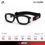 AXIV FLEXPRO แว่นตากีฬาดีไซน์ทรงสปอร์ตแบบ Full Rim พร้อมโครงกรอบโค้งโอบรับใบหน้า  ตัดเลนส์สายตาได้ - Image 3