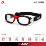 AXIV FLEXPRO แว่นตากีฬาดีไซน์ทรงสปอร์ตแบบ Full Rim พร้อมโครงกรอบโค้งโอบรับใบหน้า  ตัดเลนส์สายตาได้ - Image 4
