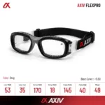 AXIV FLEXPRO แว่นตากีฬาดีไซน์ทรงสปอร์ตแบบ Full Rim พร้อมโครงกรอบโค้งโอบรับใบหน้า  ตัดเลนส์สายตาได้ - Image 5