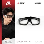 กรอบแว่นตาเล่นกีฬาแบบสองชั้น มีกรอบเลนส์เสริมถอดประกอบได้ AXIV Double P สั่งตัดเลนส์ค่าสายตาได้