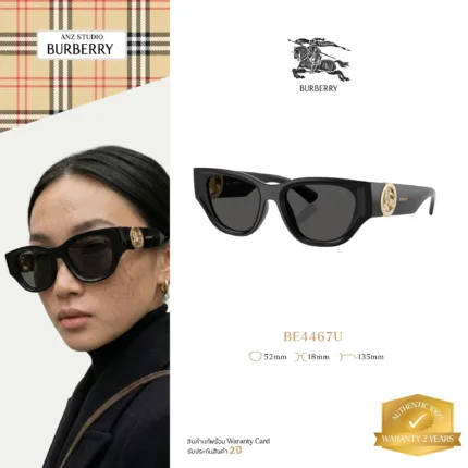 แว่นกันแดด BURBERRY รุ่น BE4467U ทรง Cat Eye ของแท้ รับประกัน 2 ปี