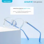 แว่นกรองแสงสำหรับเด็ก รุ่น AirSoft 10 กรอบ EMS ผสมซิลิโคน พร้อมแป้นจมูกและขาแว่น AirSoft Flexible นุ่ม เบา ปลอดภัย - Image 8