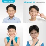 แว่นตาพร้อมเลนส์กรองแสง ANZ รุ่น AirMetal-12  สำหรับเด็ก 6–12 ปี - Image 8