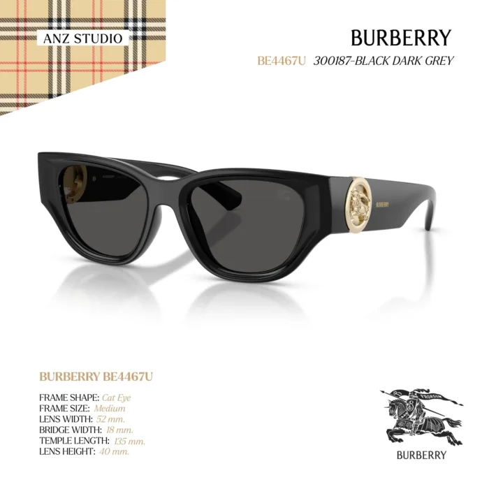 แว่นกันแดด BURBERRY รุ่น BE4467U ทรง Cat Eye ของแท้ รับประกัน 2 ปี - Image 2