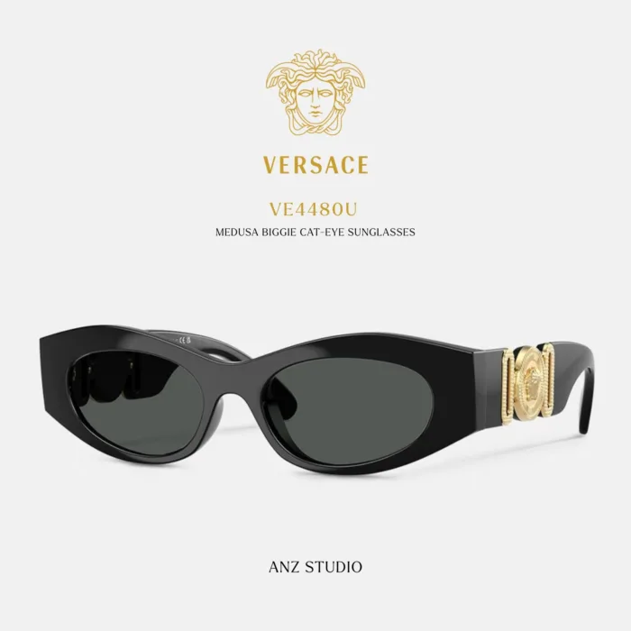 แว่นกันแดด VERSACE รุ่น VE4480U ทรง Cat Eye ดีไซน์ Medusa Biggie ของแท้ รับประกัน 2 ปี - Image 2