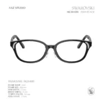 กรอบแว่นตา SWAROVSKI รุ่น SK2040D ทรง Oval ดีไซน์เรียบหรูด้วยกรอบผสมโลหะและอะซิเตท ของแท้ รับประกัน 2 ปี - Image 3