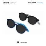 แว่นตาเด็กกรองแสงสีฟ้า vanta. MagSnap Roundly พร้อม Clip-on แม่เหล็ก Polarized UV400 อายุ 6–12 ปี - Image 2