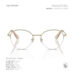 กรอบแว่นตา SWAROVSKI รุ่น SK1004 ทรง Phantos กรอบบางประดับคริสตัล ของแท้ รับประกัน 2 ปี - Image 3
