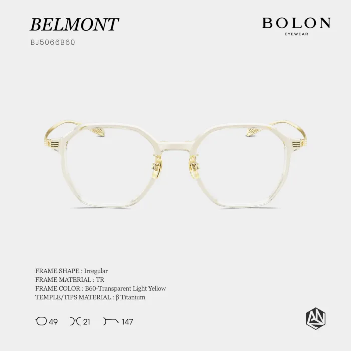 แว่นตา BOLON BELMONT BJ5066 – ทรง Irregular ดีไซน์โดดเด่นสไตล์โมเดิร์น - Image 3