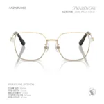 กรอบแว่นตา SWAROVSKI รุ่น SK1020D ทรง Irregular ประดับคริสตัล Octagon ของแท้ รับประกัน 2 ปี - Image 4