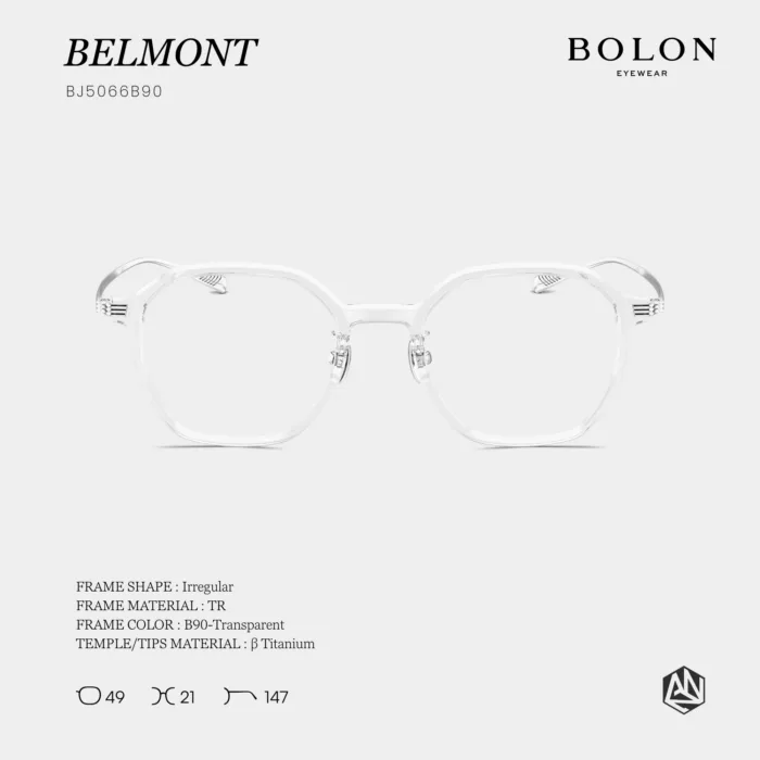แว่นตา BOLON BELMONT BJ5066 – ทรง Irregular ดีไซน์โดดเด่นสไตล์โมเดิร์น - Image 4