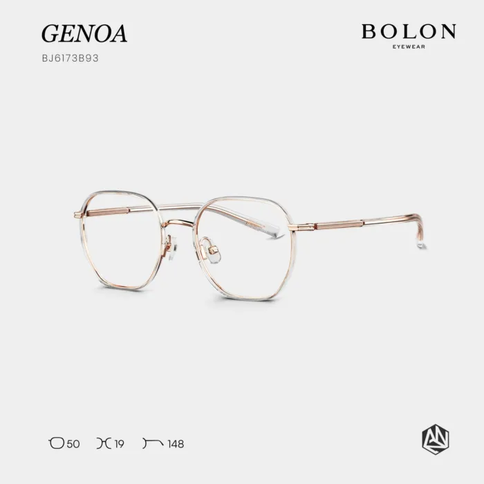 แว่นตา BOLON GENOA BJ6173 – ทรง Polygon บางเฉียบ สง่างามทุกมุมมอง - Image 3