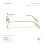 กรอบแว่นตา SWAROVSKI รุ่น SK1004 ทรง Phantos กรอบบางประดับคริสตัล ของแท้ รับประกัน 2 ปี - Image 5