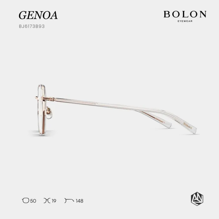 แว่นตา BOLON GENOA BJ6173 – ทรง Polygon บางเฉียบ สง่างามทุกมุมมอง - Image 4