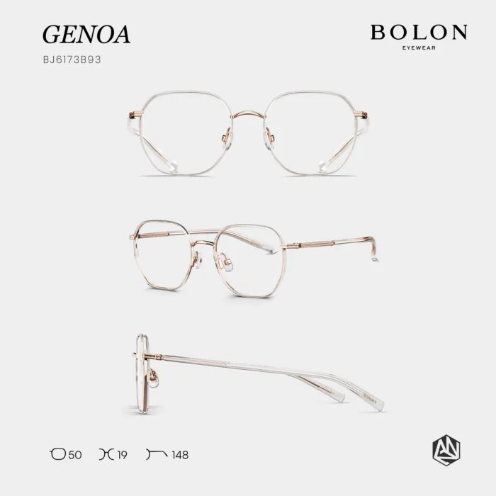 แว่นตา BOLON GENOA BJ6173 – ทรง Polygon บางเฉียบ สง่างามทุกมุมมอง - Image 5