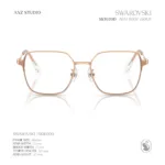 กรอบแว่นตา SWAROVSKI รุ่น SK1020D ทรง Irregular ประดับคริสตัล Octagon ของแท้ รับประกัน 2 ปี - Image 8