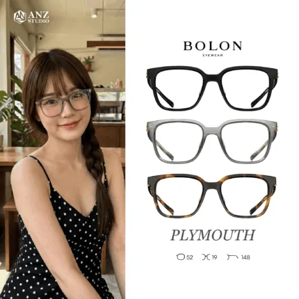 แว่นตา BOLON PLYMOUTH BJ3223 – ทรง Square คมชัดอีกระดับของความโมเดิร์น