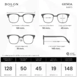 แว่นตา BOLON GENOA BJ6173 – ทรง Polygon บางเฉียบ สง่างามทุกมุมมอง - Image 6