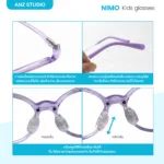 แว่นกรองแสงสำหรับเด็ก รุ่น NIMO น้ำหนักเบา แข็งแรง ปลอดภัย - Image 5